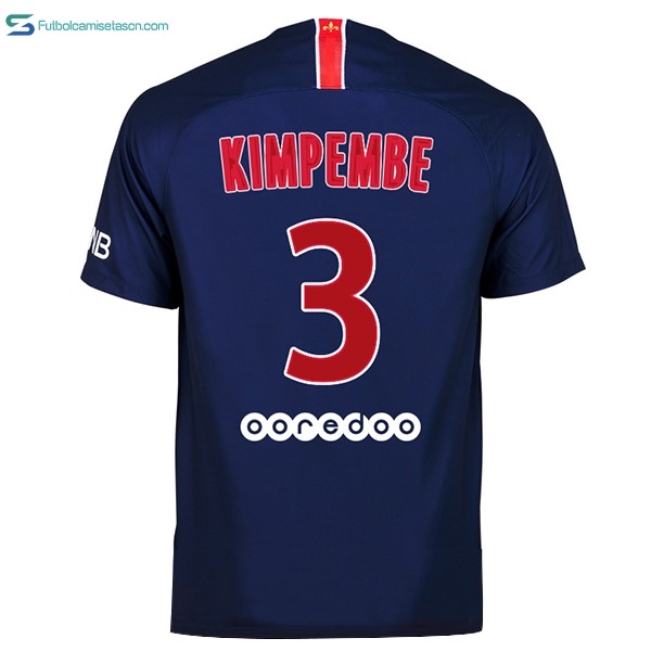 Camiseta Paris Saint Germain 1ª Kimpembe 2018/19 Azul
